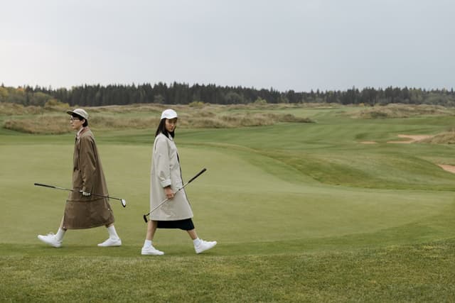 Golfers on the green